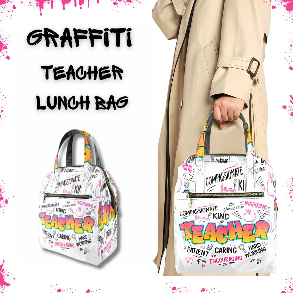 GRAFFITI TEACHER LUNCH BAG