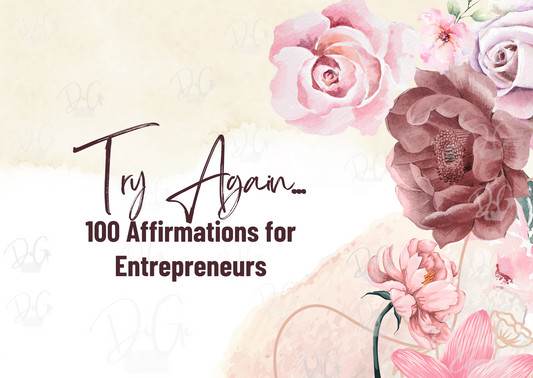 100 TRY AGAIN AFFIRMATION CARDS