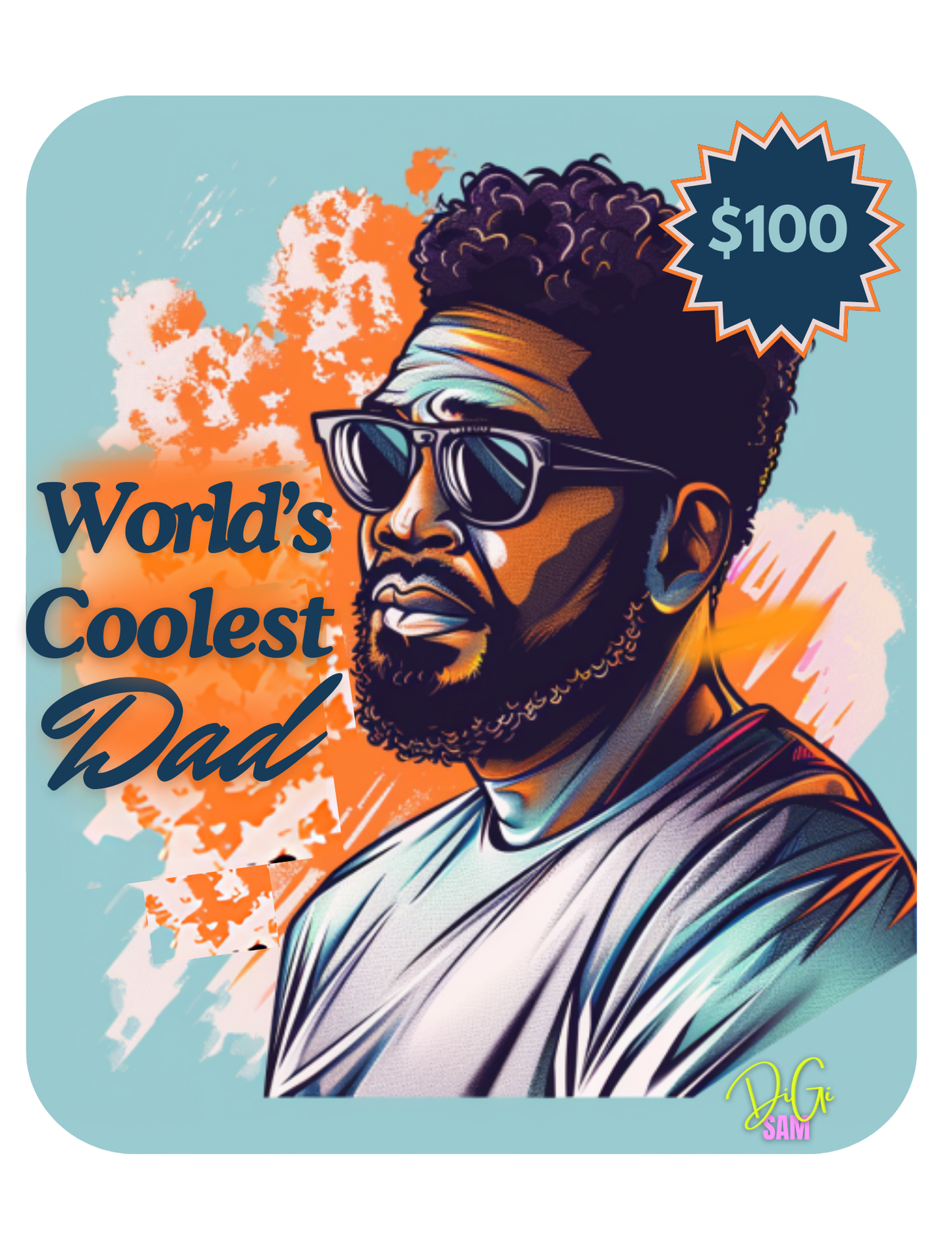 COOLEST DAD- ORANGE +BLUE EGIFT CARD