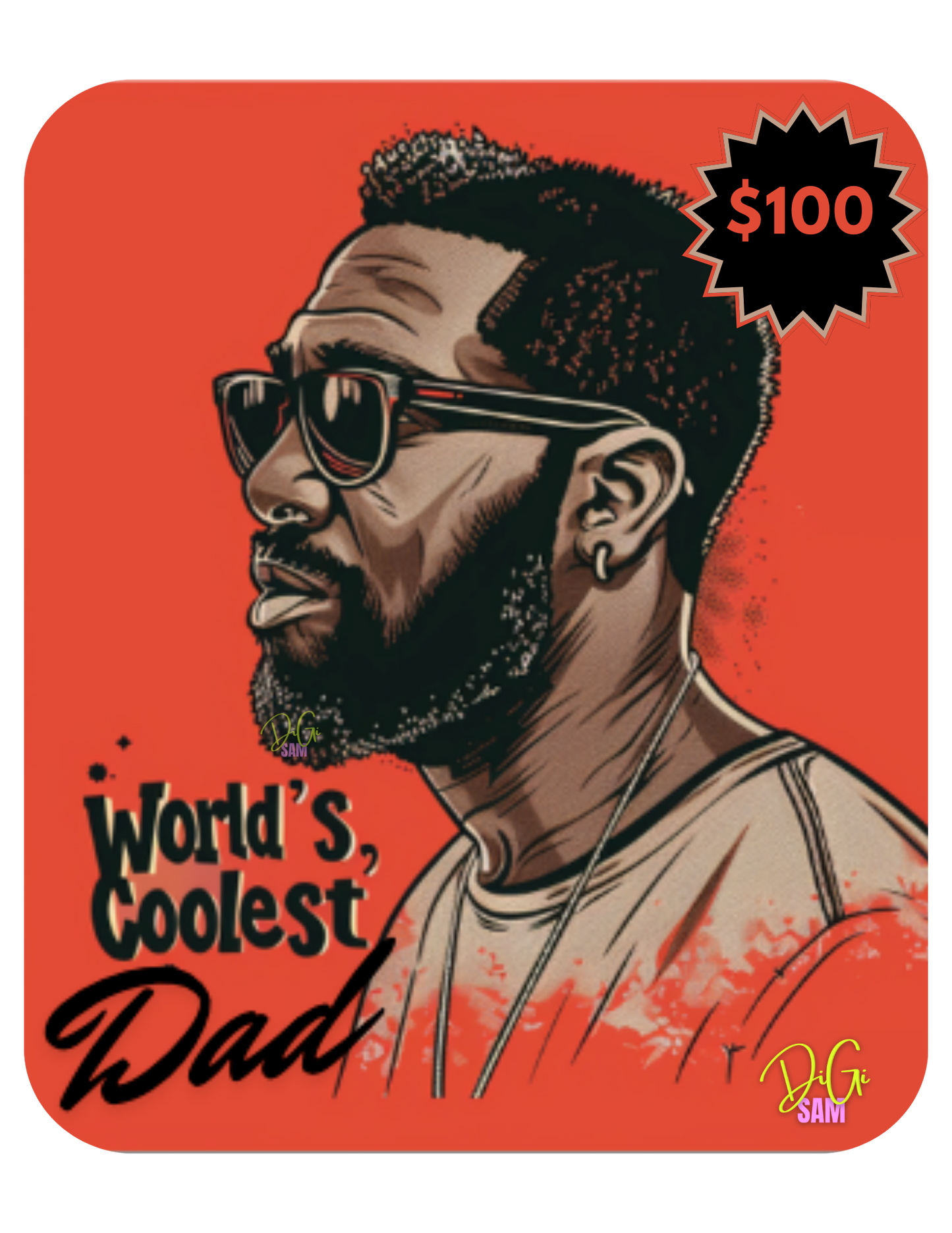 COOLEST DAD- RED+TAN EGIFT-CARD