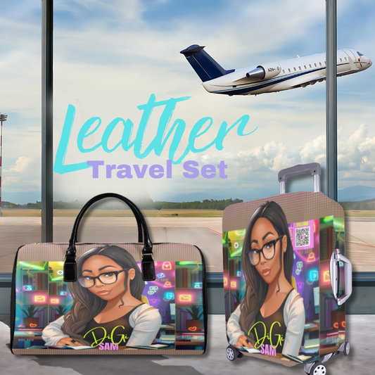 LEATHER TRAVEL SET BUNDLE