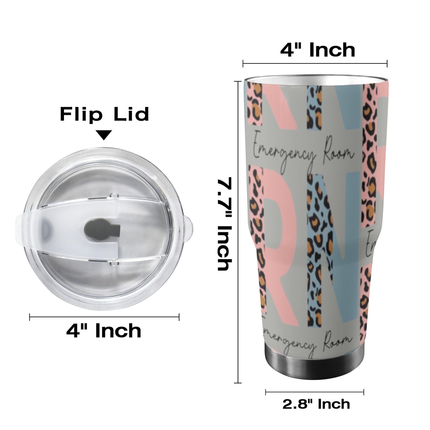 STAINLESS STEEL TUMBLER 30oz.